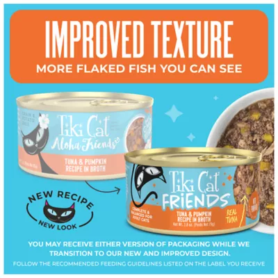Tiki Cat Friends Adult Cat Wet Food - In Broth, With Pumpkin, 2.8 Oz - Image 2