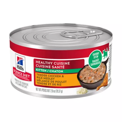 Hill's Science Diet Kitten Healthy Cuisine Roasted Chicken & Rice Medley Cat Wet Food - Image 1