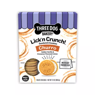 Three Dog Bakery Lick'n Crunch Churro Dog Treat - 13 oz - Image 1