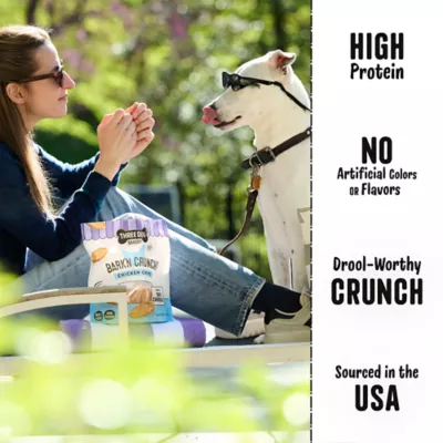 Three Dog Bakery Bark N' Crunch All Life Stages Dog Treats - Chicken Chips 8 oz - Image 4