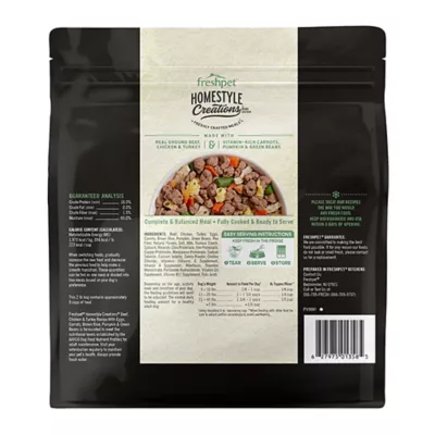 Freshpet Homestyle Creations Adult Fresh Dog Food - Beef, Chicken, & Turkey - Image 2