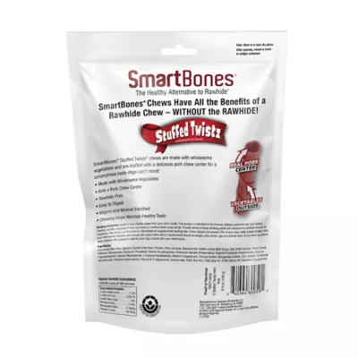SmartBones Stuffed Twistz Dog Chews - Pork, 6 Count - Image 2