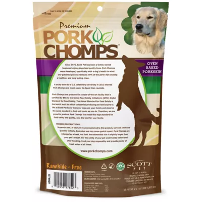 Pork Chomps No Hide Adult Dog Chews - Chicken & Sweet Potato 12 ct - Image 7