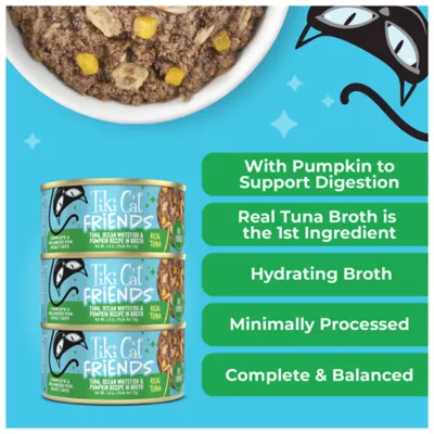 Tiki Cat Friends Adult Cat Wet Food - In Broth, With Pumpkin, 2.8 Oz - Image 5