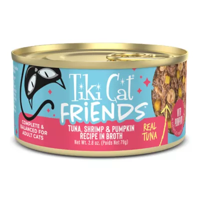 Tiki Cat Friends Adult Cat Wet Food - In Broth, With Pumpkin, 2.8 Oz - Image 1
