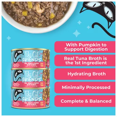 Tiki Cat Friends Adult Cat Wet Food - In Broth, With Pumpkin, 2.8 Oz - Image 5