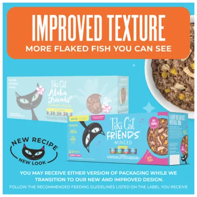 Tiki Cat Friends Adult Wet Cat Food - Grain Free, Fish With Pumpkin, Variety Pack, 12 Ct - Image 2