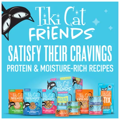 Tiki Cat Friends Adult Wet Cat Food - Grain Free, Fish With Pumpkin, Variety Pack, 12 Ct - Image 7