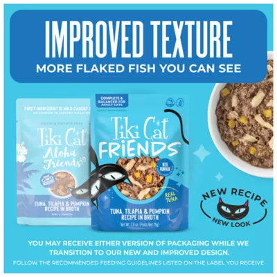 Tiki Cat Friends Adult Cat Wet Food - In Broth, With Pumpkin, 2.8 Oz Pouch - Image 2