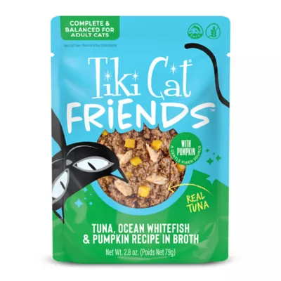 Tiki Cat Friends Adult Cat Wet Food - In Broth, With Pumpkin, 2.8 Oz Pouch - Image 1