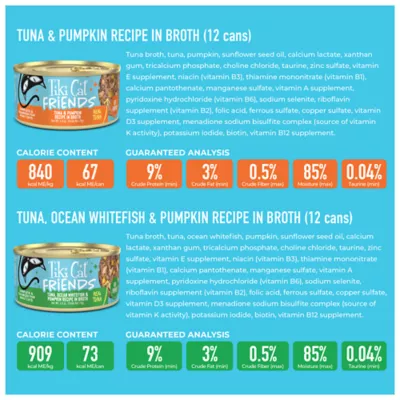 Tiki Cat Friends Adult Wet Cat Food - Grain Free, Fish With Pumpkin, Mega Pack, 36 Ct - Image 3