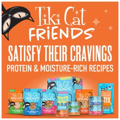 Tiki Cat Friends Adult Wet Cat Food - Grain Free, Chicken With Pumpkin, Variety Pack, 12 Ct Pouches - Image 7
