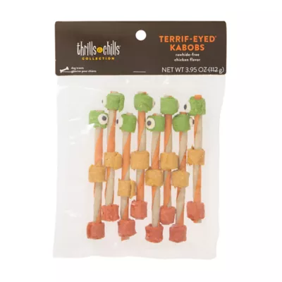 Thrills & Chills Terrif-eyed Kabobs Rawhide-Free Dog Treats - Chicken Flavor 8 ct, 3.95 oz - Image 2