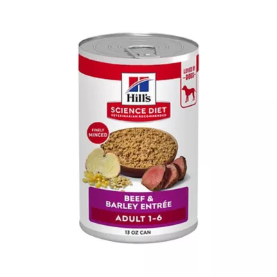 Hill's Science Diet Adult Canned Dog Food, Beef & Barley Entrée - Image 1