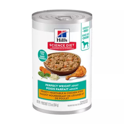 Hill's Science Diet Adult Dog Wet Food, Hearty Chicken & Vegetable Stew, 12 x 354 g - Image 1