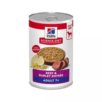 Hill's Science Diet Senior 7+ Canned Dog Food, Beef & Barley Entrée - Image 1
