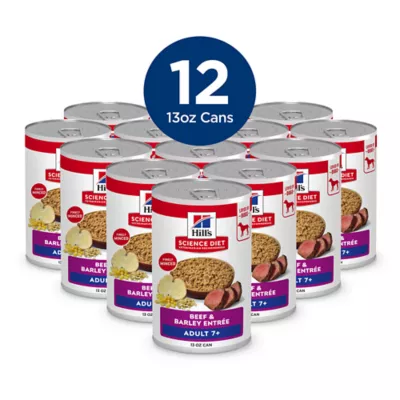 Hill's Science Diet Senior 7+ Canned Dog Food, Beef & Barley Entrée - Image 3