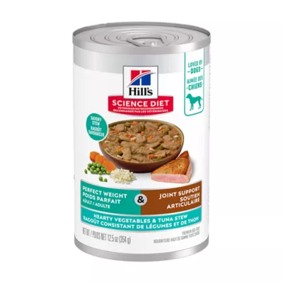 Hill's Science Diet Adult Dog Wet Food, Tuna & Vegetable Stew, 12 x 354 g - Image 1