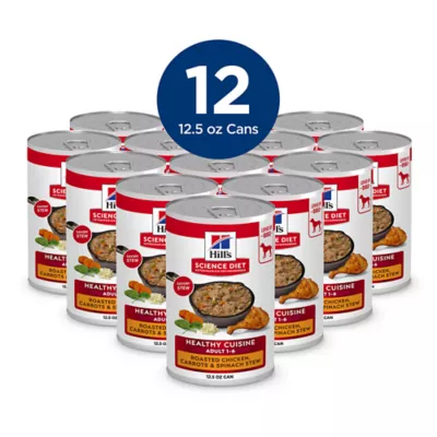 Hill's Science Diet Adult Healthy Cuisine Canned Dog Food, Roasted Chicken Carrots & Spinach - Image 3