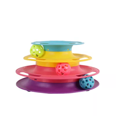 Whisker City® 3 Tier Track Cat Toys - Image 1