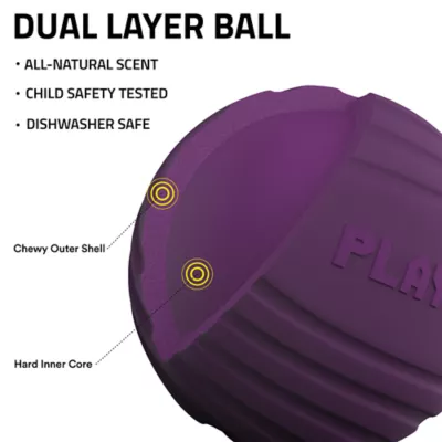 Playology® Bacon Scented Dual Layer Ball Dog Toy, Jumbo - Image 2