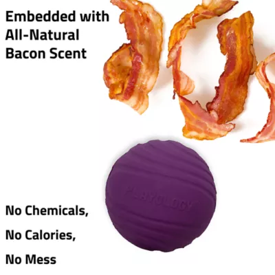Playology® Bacon Scented Dual Layer Ball Dog Toy, Jumbo - Image 4