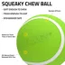 Playology Sweet Potato Scented Squeaky Chew Ball Dog Toy, Small 3-Pack image thumbnail 2