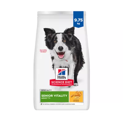 Hill's Science Diet Senior 7+ Senior Vitality Chicken & Rice Recipe Dry Dog Food - Image 1