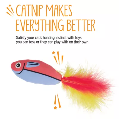 Whisker City® Plush Bulk Fish Cat Toys - Image 4