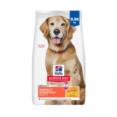 Hill's Science Diet Adult 7+ Perfect Digestion Chicken, Whole Oats & Brown Rice Recipe Dry Dog Food - Image 1