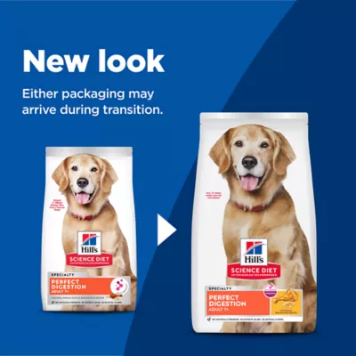 Hill's Science Diet Adult 7+ Perfect Digestion Chicken, Whole Oats & Brown Rice Recipe Dry Dog Food - Image 4