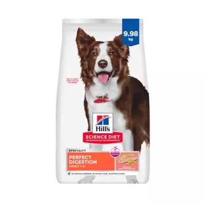 Hill's Science Diet Adult Perfect Digestion Salmon, Whole Oats & Brown Rice Recipe Dry Dog Food - Image 1