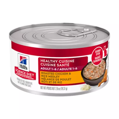 Hill's Science Diet Adult Healthy Cuisine Roasted Chicken & Rice Medley Wet Cat Food - Image 1