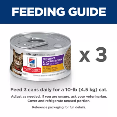 Hill's Science Diet Adult Sensitive Stomach & Skin Wet Cat Food - Image 7