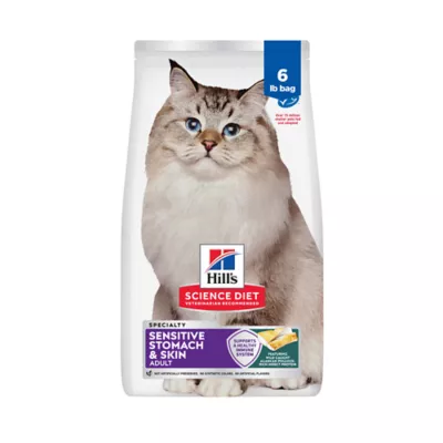 Hill's Science Diet Senior Sensitive Stomach & Skin Pollock Dry Cat Food - Image 1