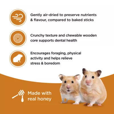 Living World Hamster Treat Sticks, Honey Flavour, 2-pack - Image 5