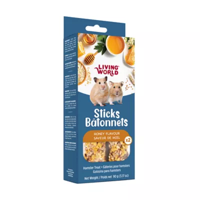 Living World Hamster Treat Sticks, Honey Flavour, 2-pack - Image 7