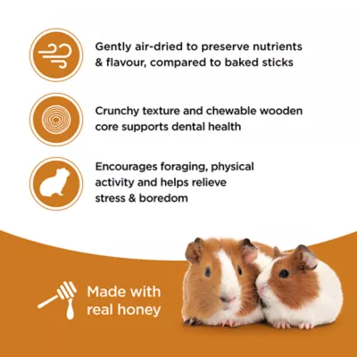Living World Guinea Pig Treat Sticks, Honey Flavour, 2-pack - Image 5