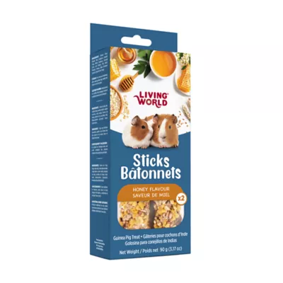Living World Guinea Pig Treat Sticks, Honey Flavour, 2-pack - Image 7