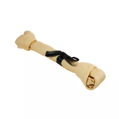Thrills & Chills Terrified Rawhide Pumpkin Flavored Dog Chew 20" - 1 Count, 14.1 oz - Image 2