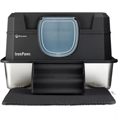 Petcove IronPaw Stainless Steel Litter Box - Scratch Resistant - Ultra-Durable - Image 1