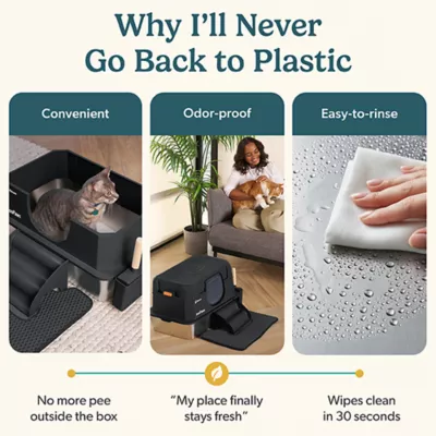 Petcove IronPaw Stainless Steel Litter Box - Scratch Resistant - Ultra-Durable - Image 3