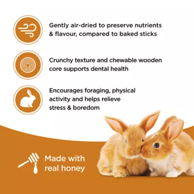 Living World Rabbit Treat Sticks, Honey Flavour, 2-pack - Image 5