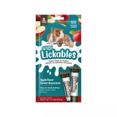 Living World LICKABLES Small Animal Treat, Apple - Image 1