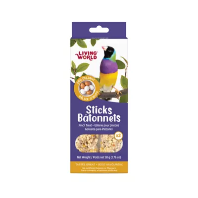 Living World Sticks, Finch Treat, Egg Delight, 2-sticks - Image 1