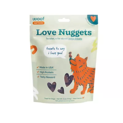 WOOF Love Nuggets All Life Stages Dog Treats - Beef 5 oz - Image 1