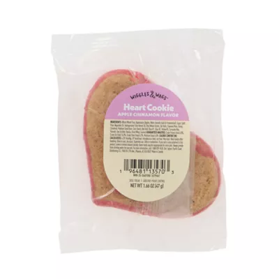Wiggles & Wags Heart "BFF" Decorated Cookie Dog Treat, Apple Cinnamon Flavor 1.66 oz - Image 6