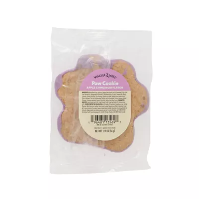 Wiggles & Wags Paw Decorated Cookie Dog Treat, Apple Cinnamon Flavor 1.98 oz - Image 6