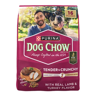 Purina Dog Chow Tender & Crunchy Adult Dog Food - Lam & Turkey - Image 1