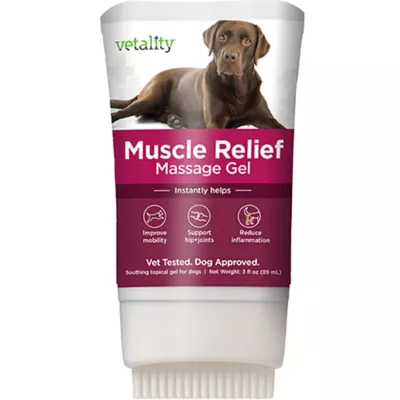 Product Vetality Muscle Massage Dog Pain Reliever Gel - Improve Mobility - Reduce Inflammation - 3 fl oz
